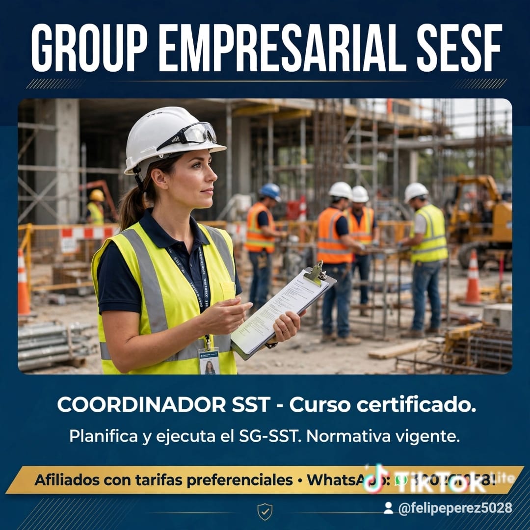 Coordinador SST curso certificado SESF