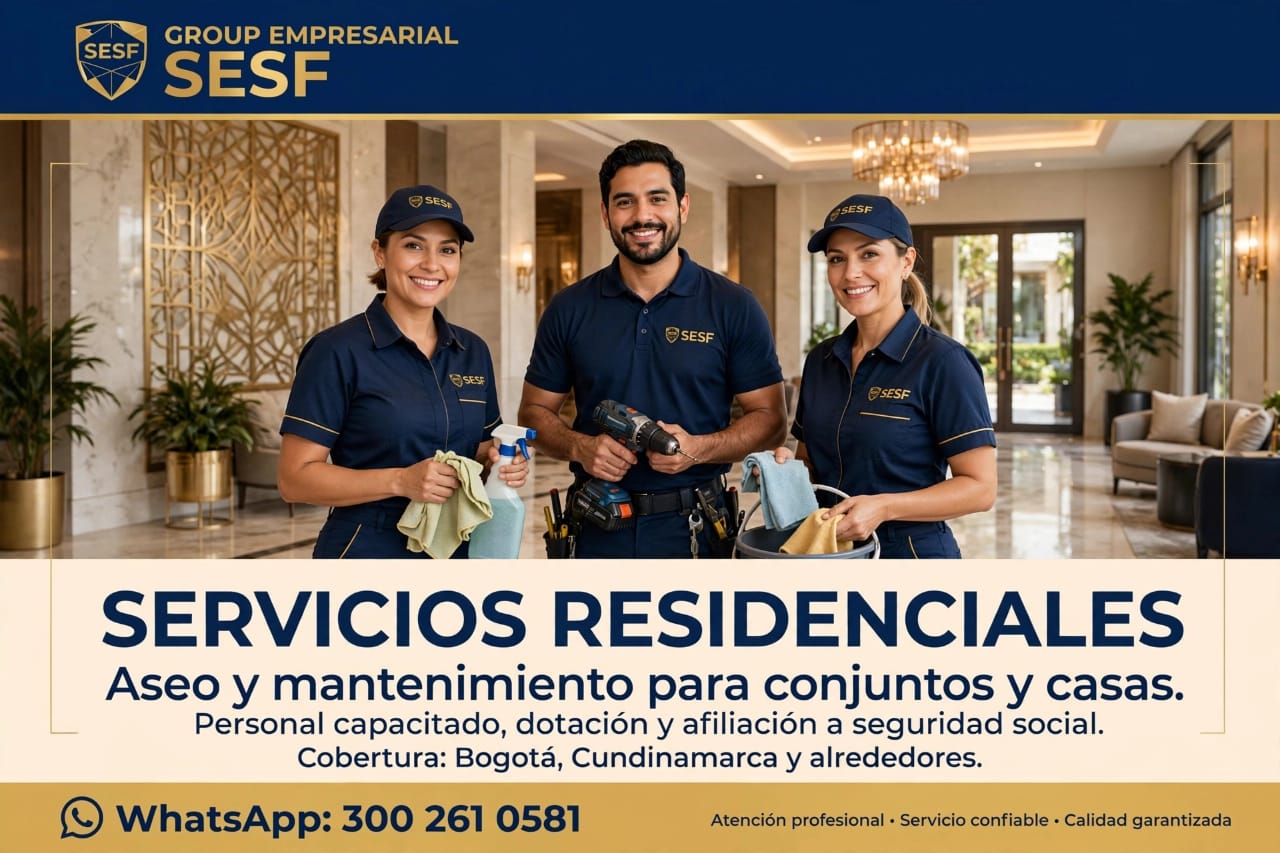 Servicios residenciales de aseo SESF