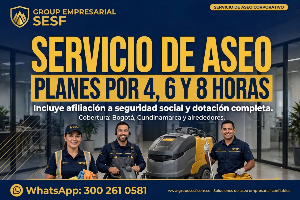 Servicio de aseo corporativo SESF