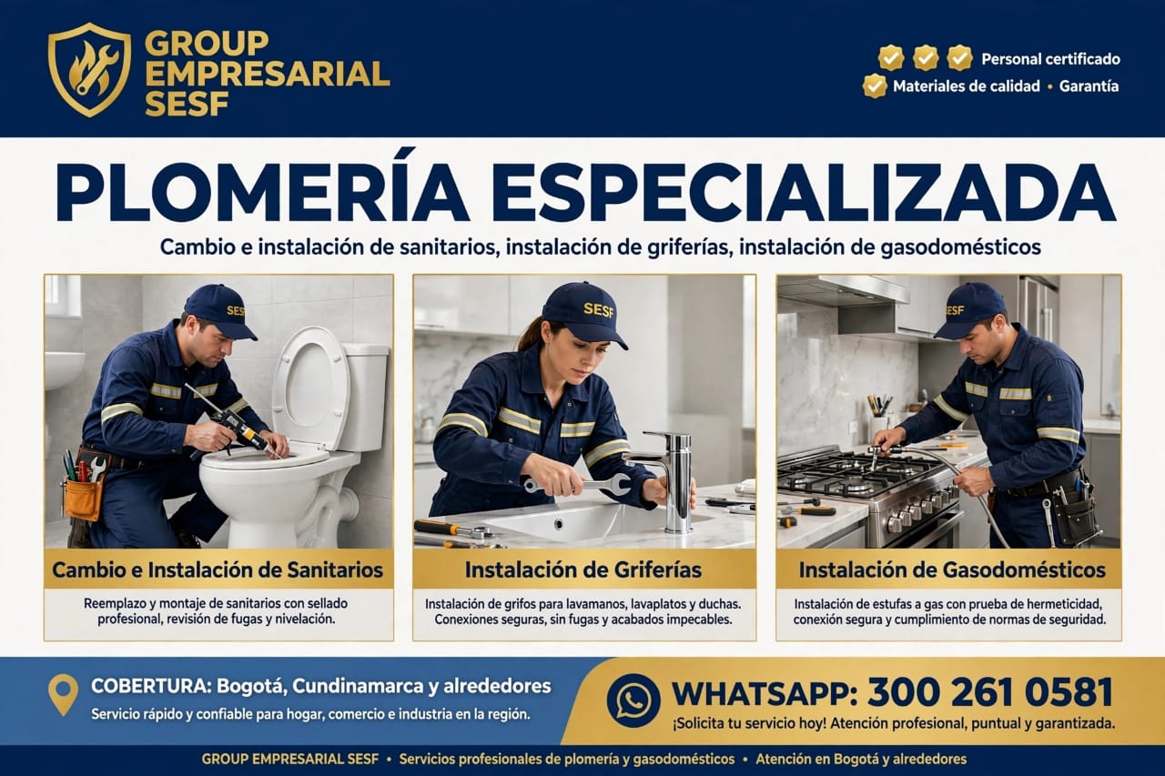 Plomería especializada SESF