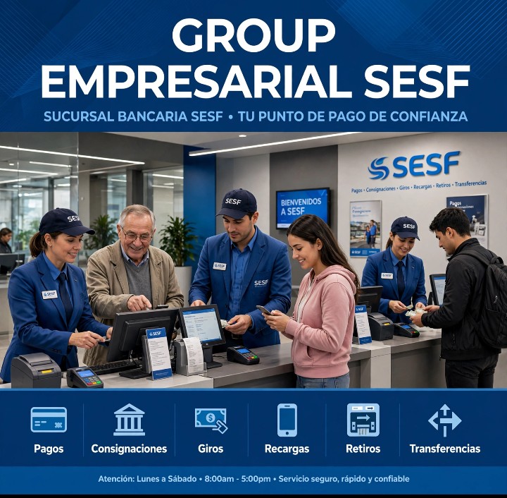 Sucursal bancaria SESF, tu punto de pago de confianza