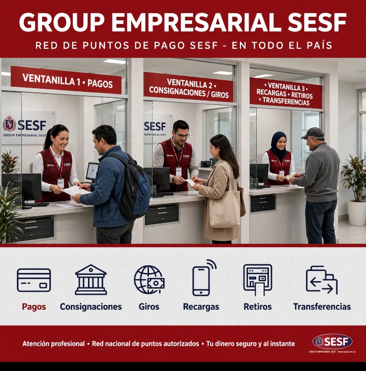 Red de puntos de pago SESF en todo el país