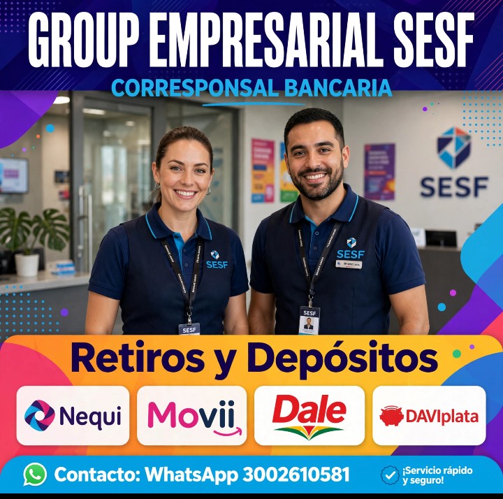 Retiros y depósitos SESF, Nequi Movii Dale Daviplata