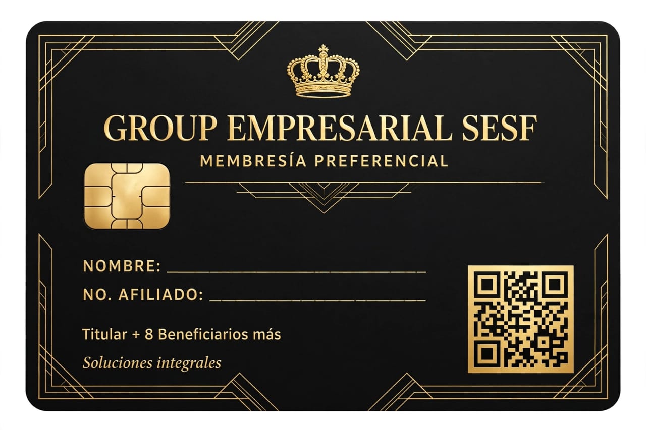 Tarjeta de Membresía Preferencial Group Empresarial SESF