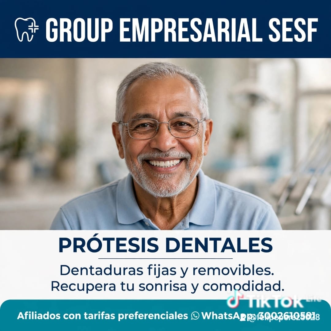 Prótesis dentales SESF, dentaduras fijas y removibles