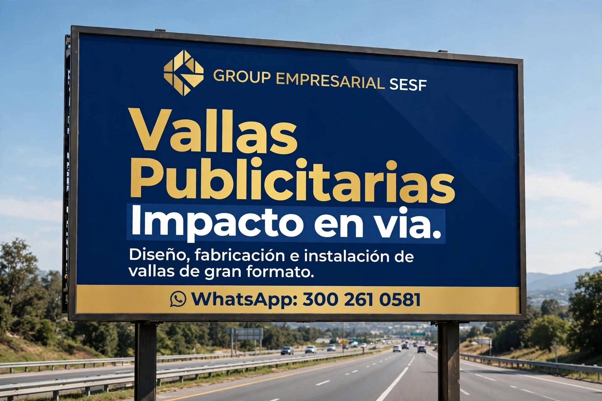 Vallas publicitarias SESF, impacto en vía