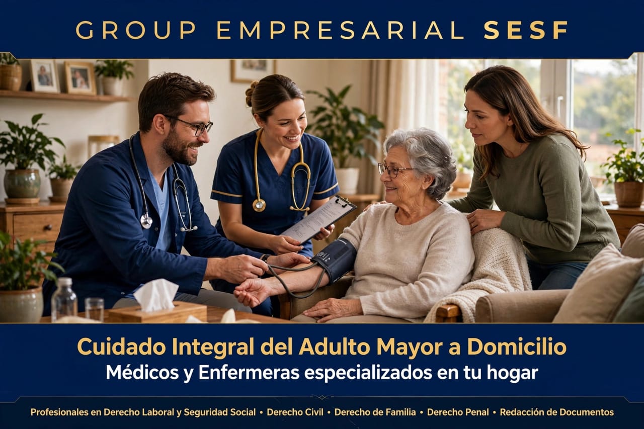 Cuidado integral del adulto mayor a domicilio SESF