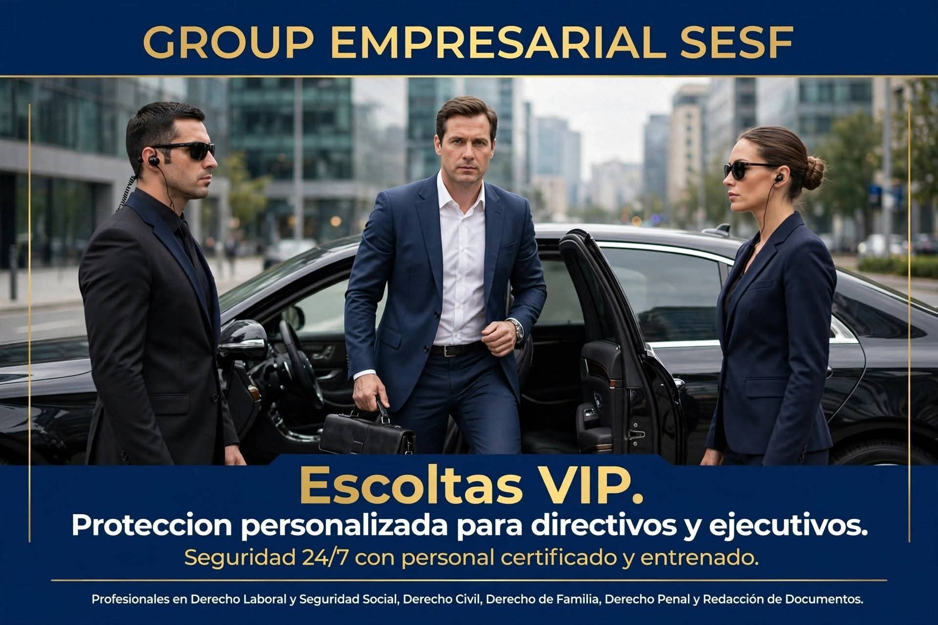 Escoltas VIP SESF, protección personalizada