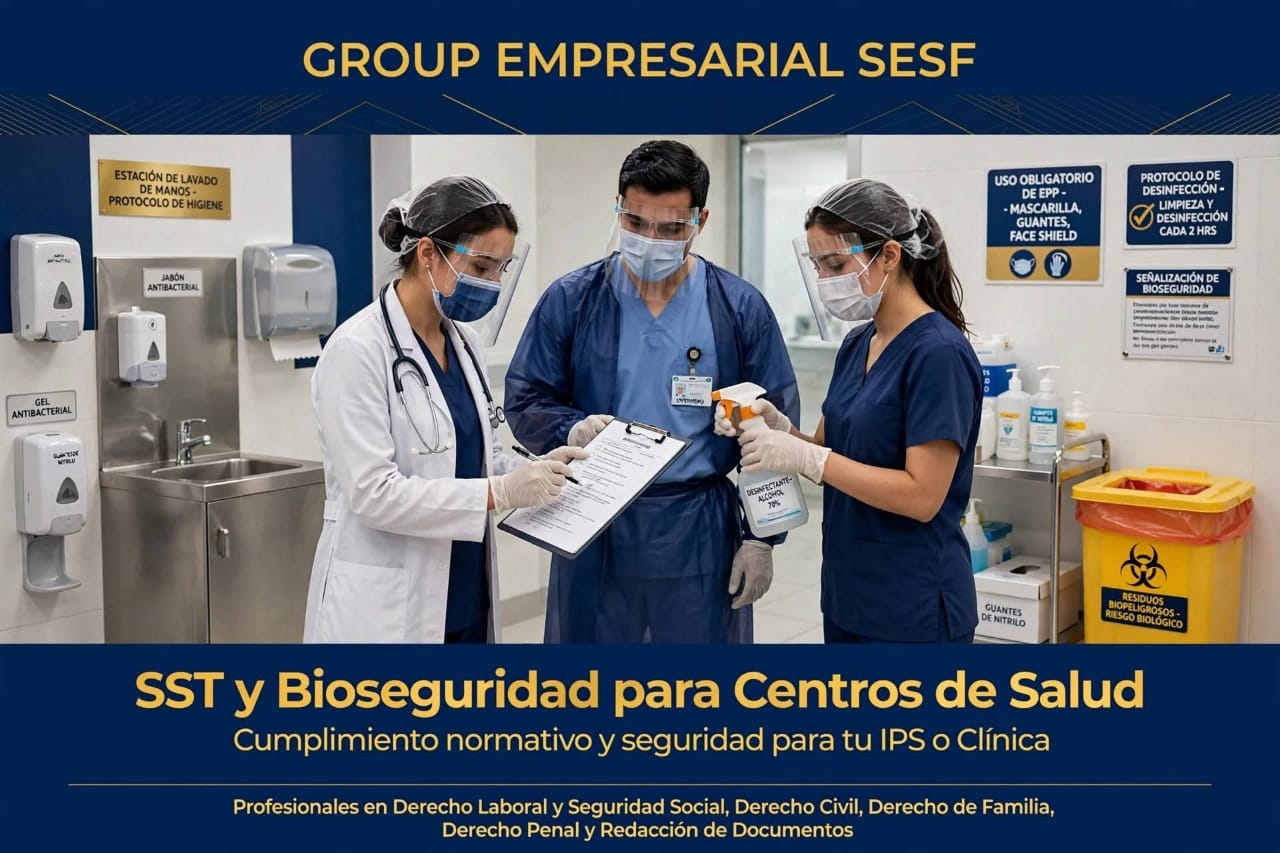 SST y bioseguridad para centros de salud SESF