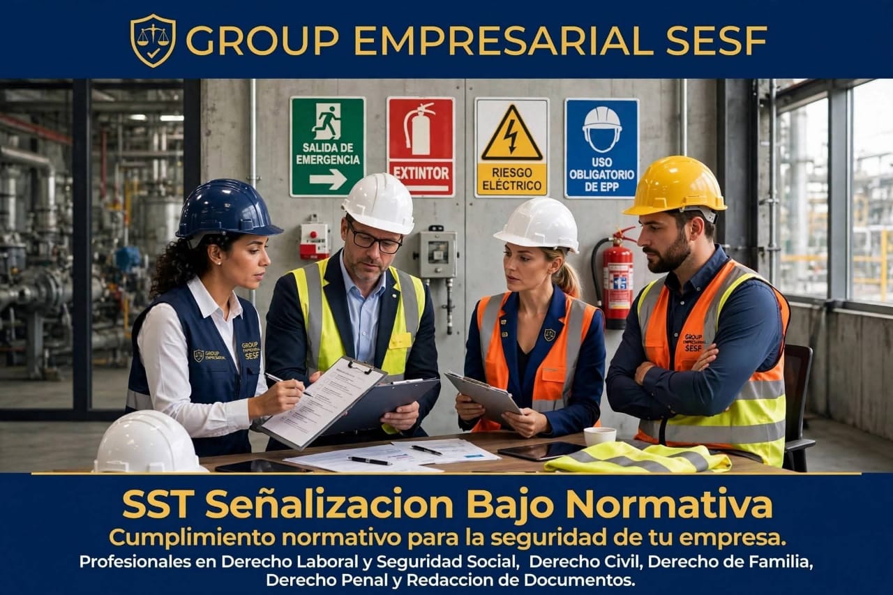 SST señalización bajo normativa SESF